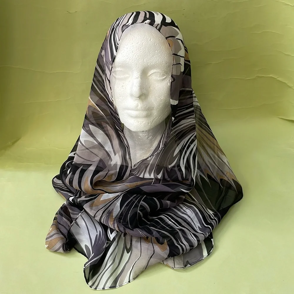 New multicolored Anne Klein silk scarf